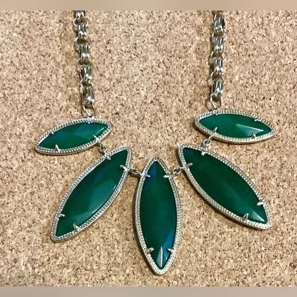 Kendra Scott Jewelry - Kendra Scott early and rare  Green and gold statement Necklace